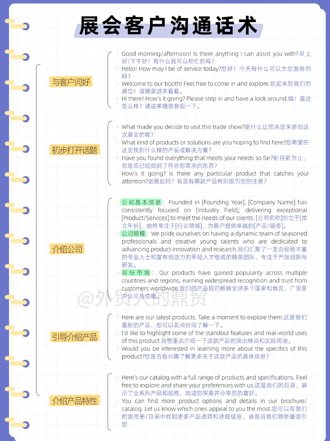 展会上不知道跟客户怎么展开话题？直接抄！