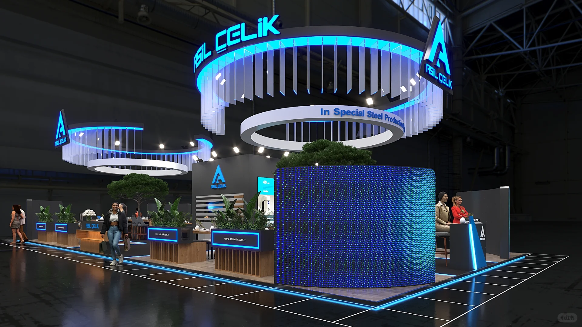 广州深圳展览会展台设计策划搭建效果图欣赏