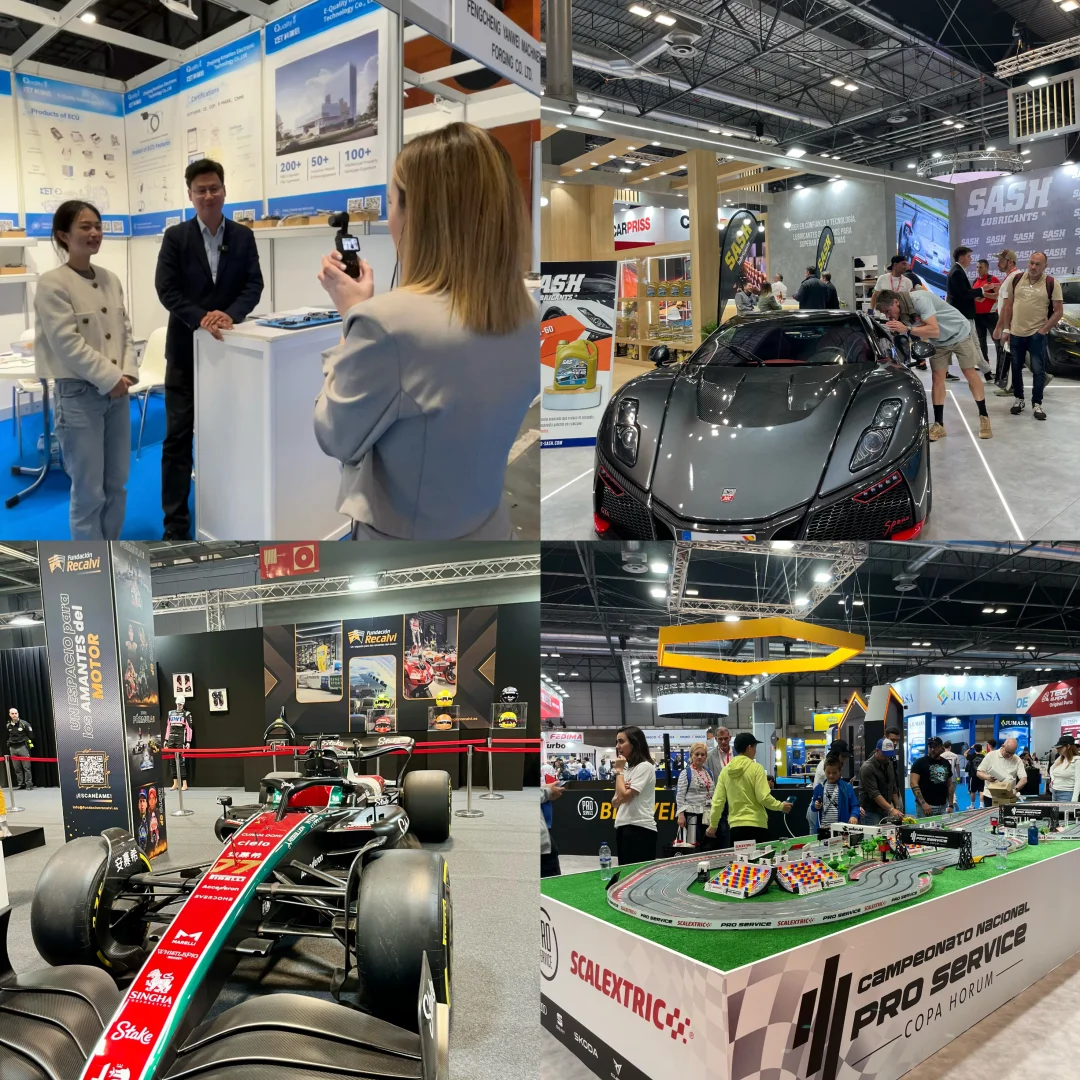 ??留子在马德里汽配展会兼职翻译被采访啦