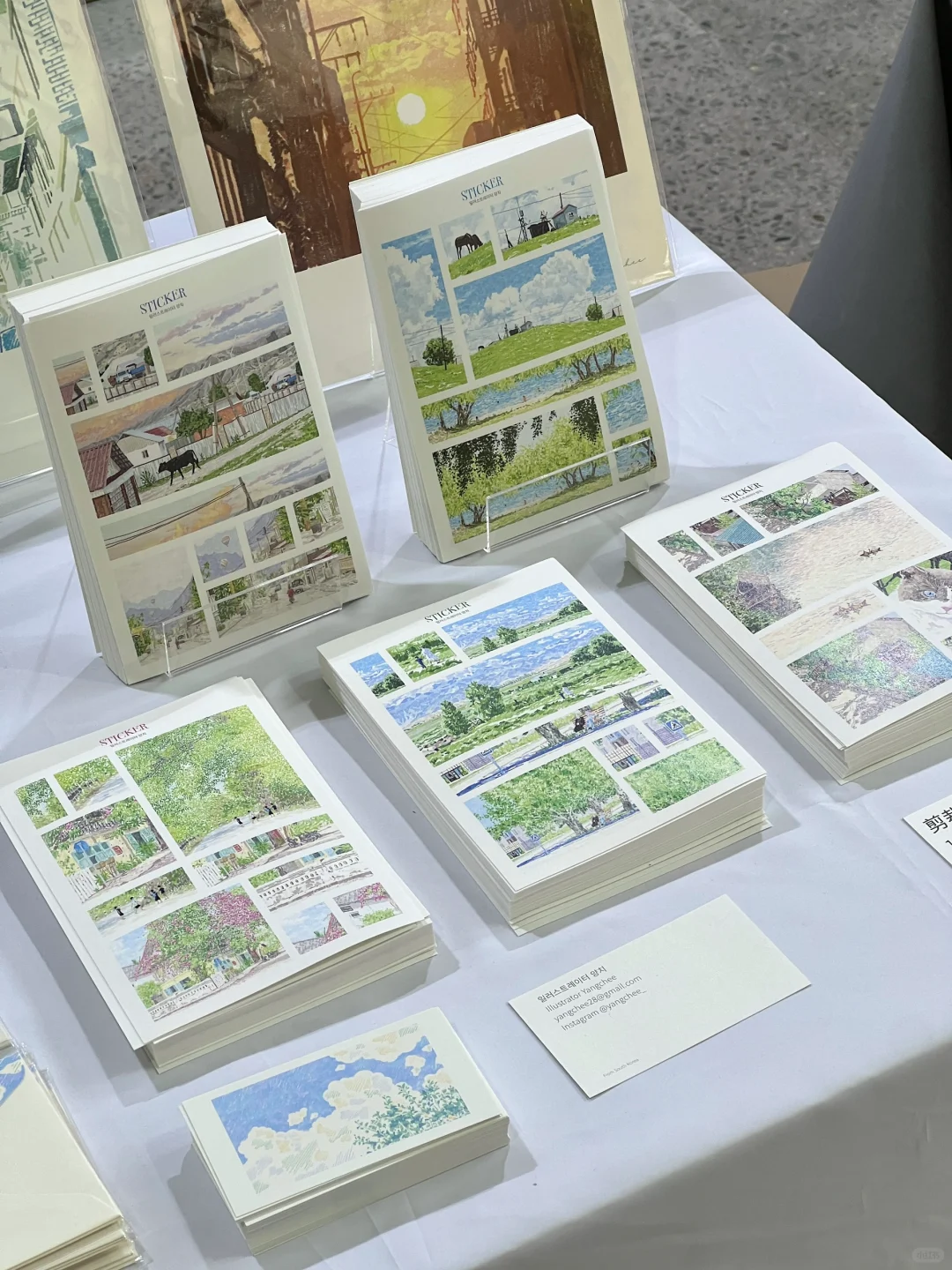 摊位准备好了，今天第一天见！