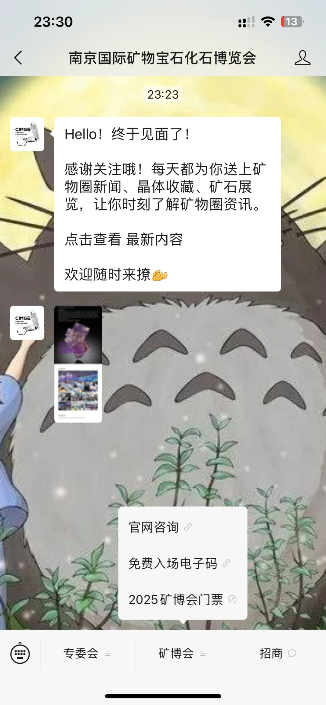 搜了半天怎么预约南京矿博会，都是私私私?