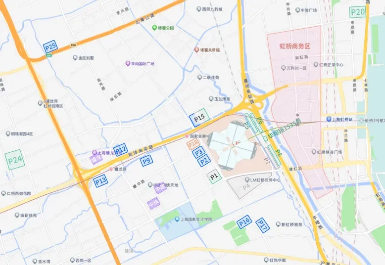 上海国家会展中心地铁站停车攻略