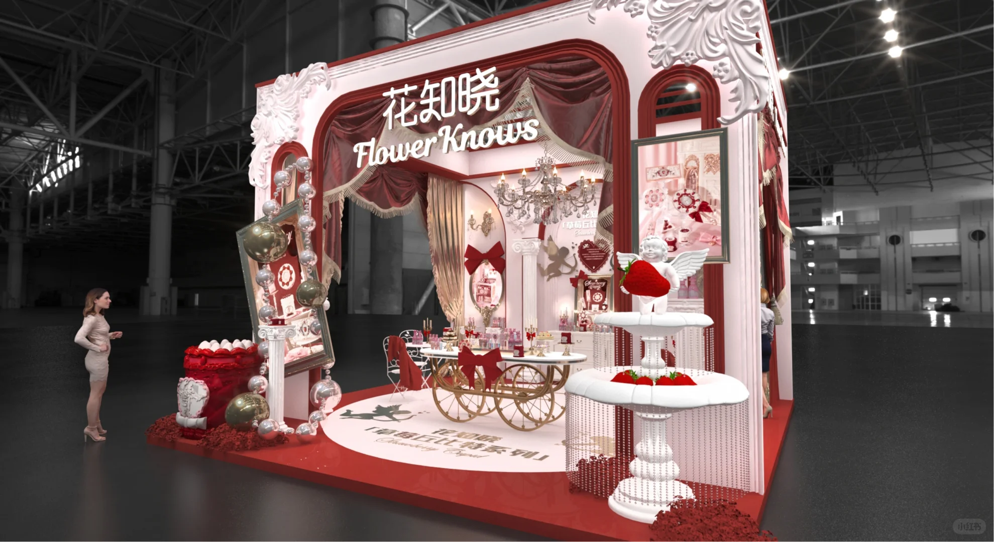 美博会被超多人夸的花知晓展台！是我们做的