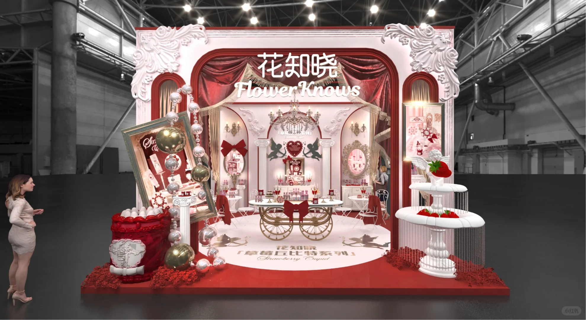 美博会被超多人夸的花知晓展台！是我们做的