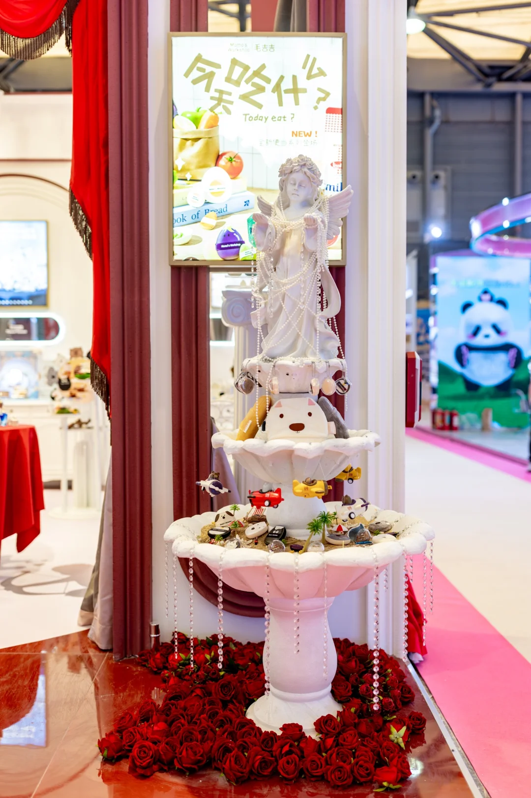 美博会被超多人夸的花知晓展台！是我们做的