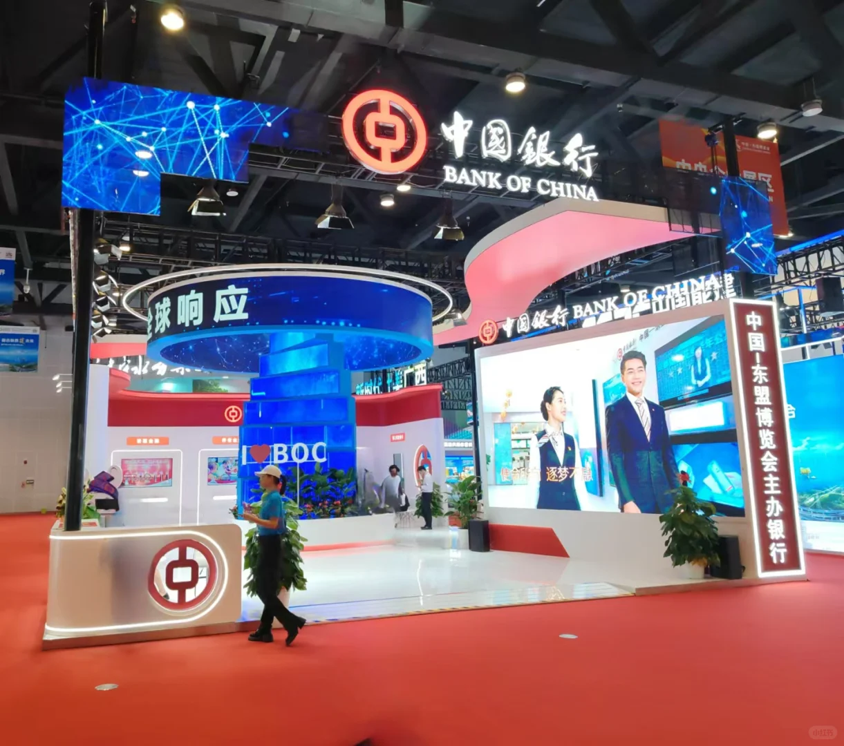 展台设计搭建|银行展台实景图