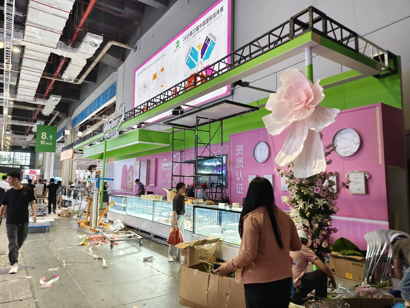 展会筹备现场