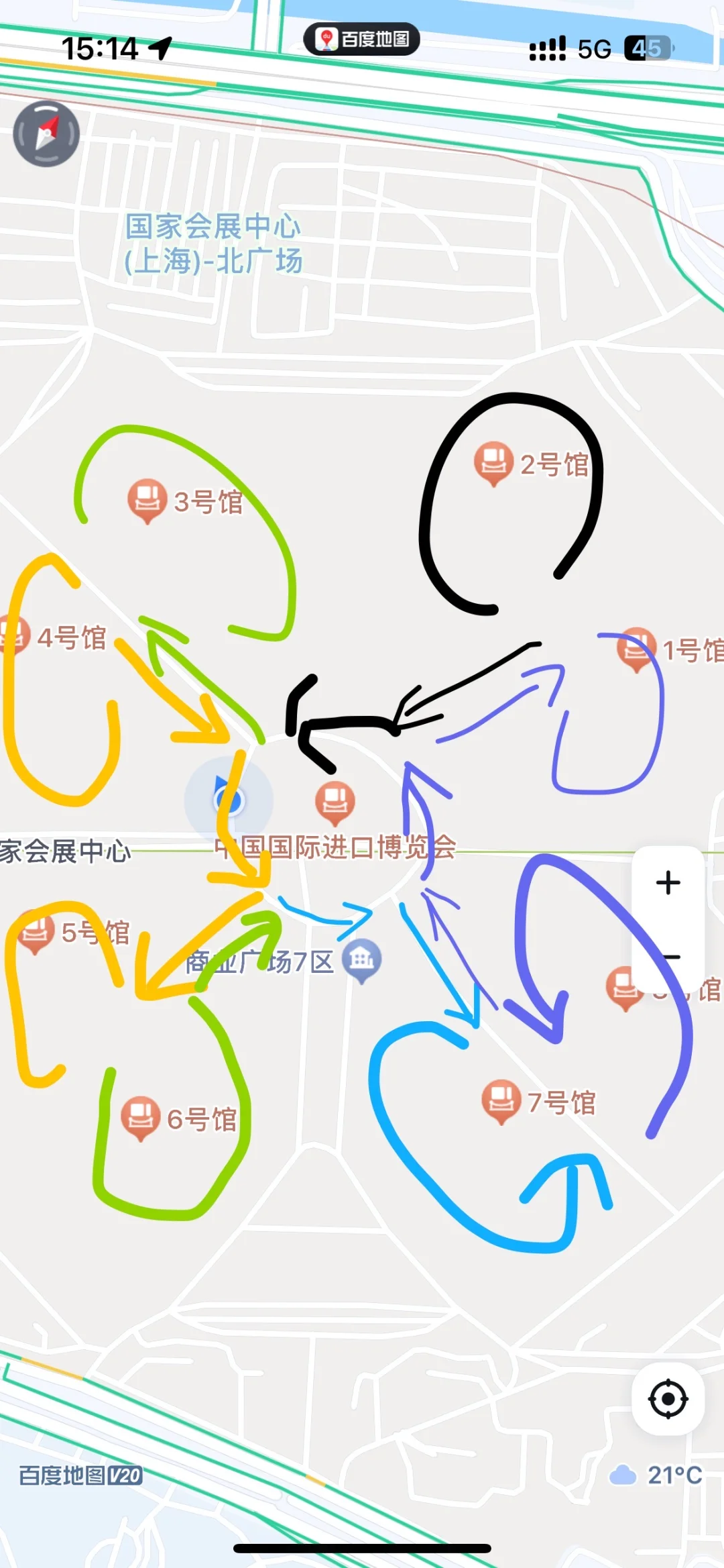 进博会展馆分布