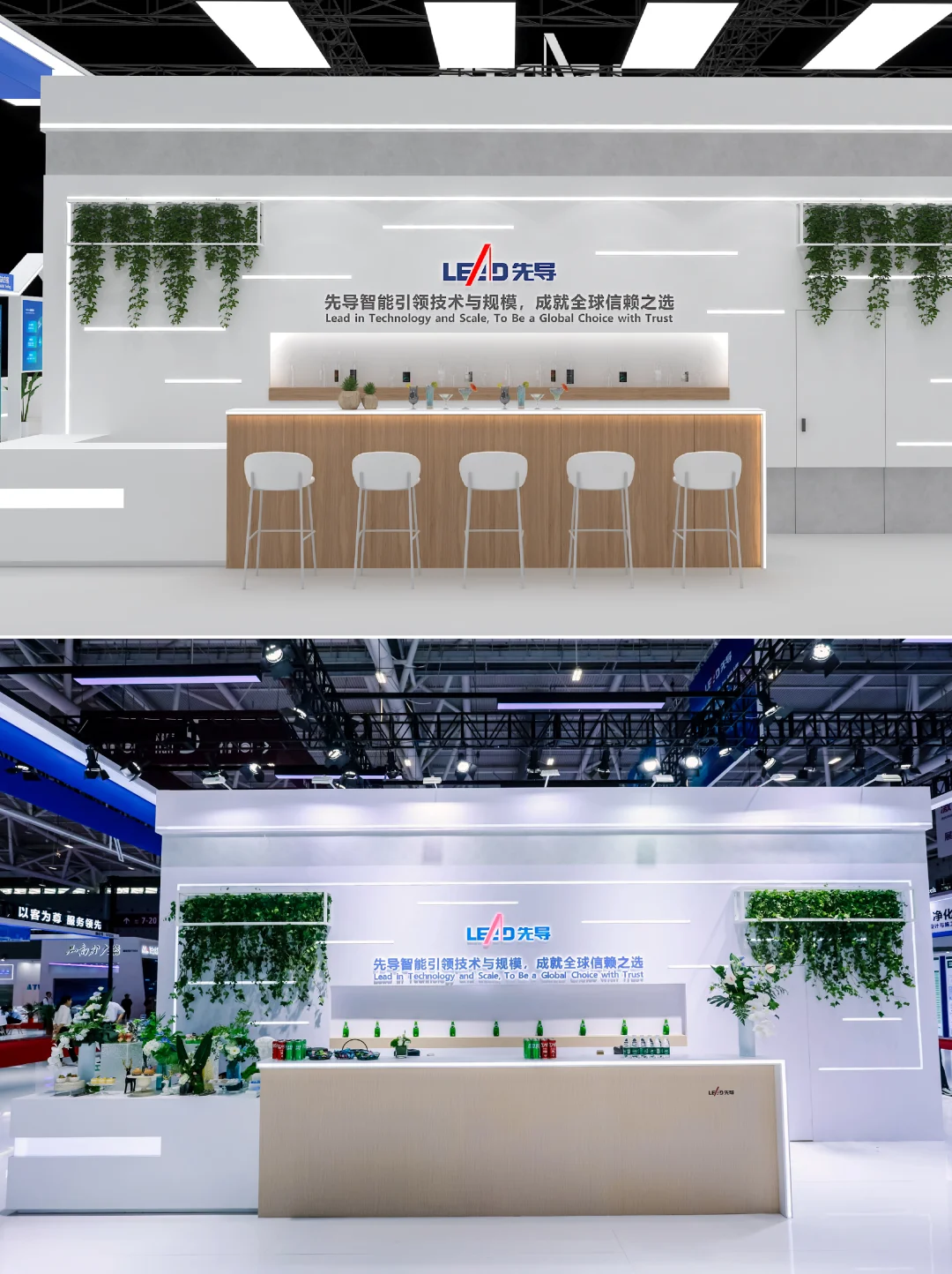 特装展台?国际电池展览会先导展台648㎡