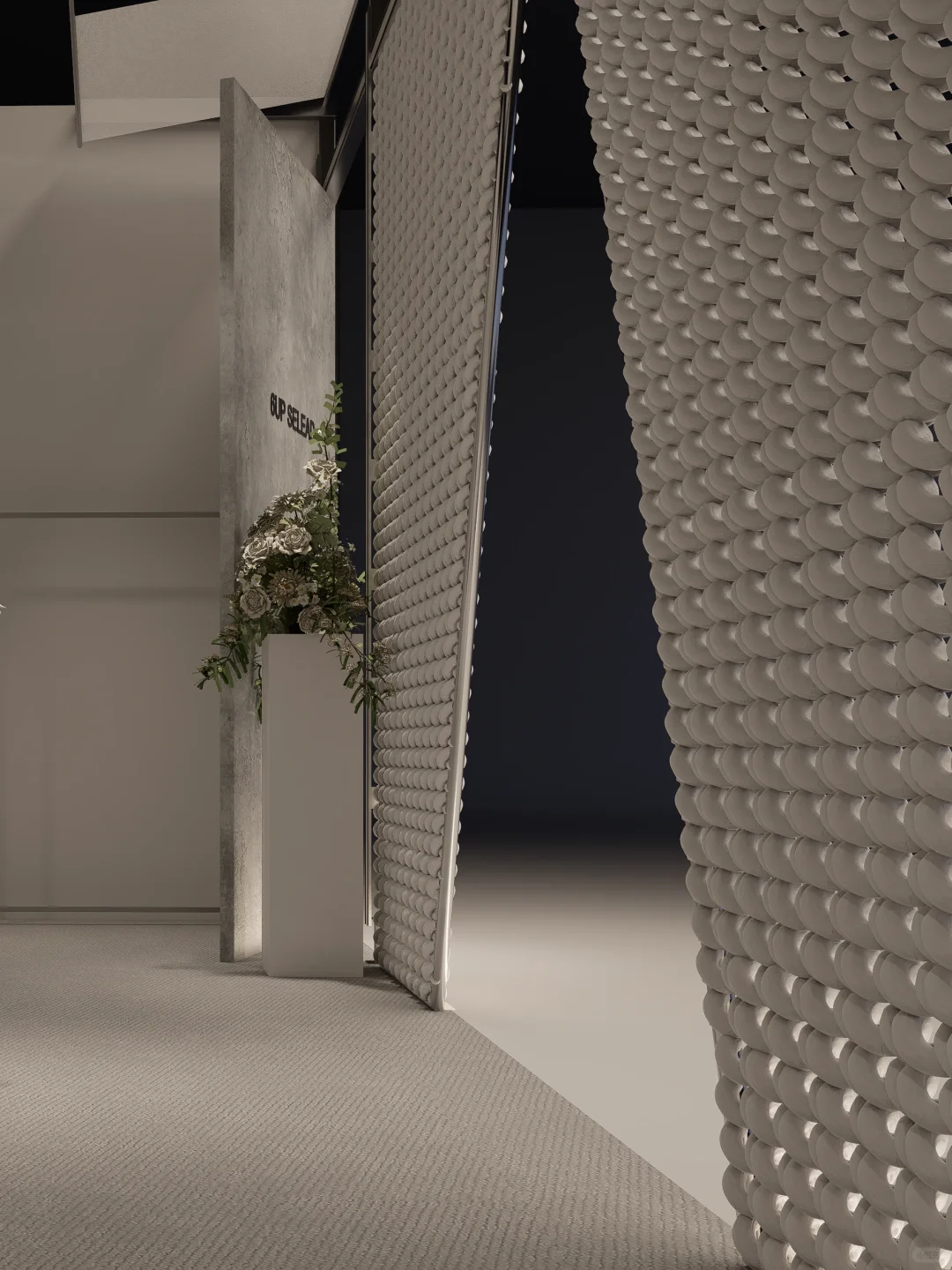 意法会展||展位设计⬇️手工编织门头