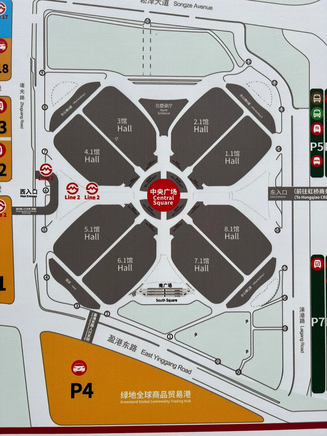 进博会展馆分布