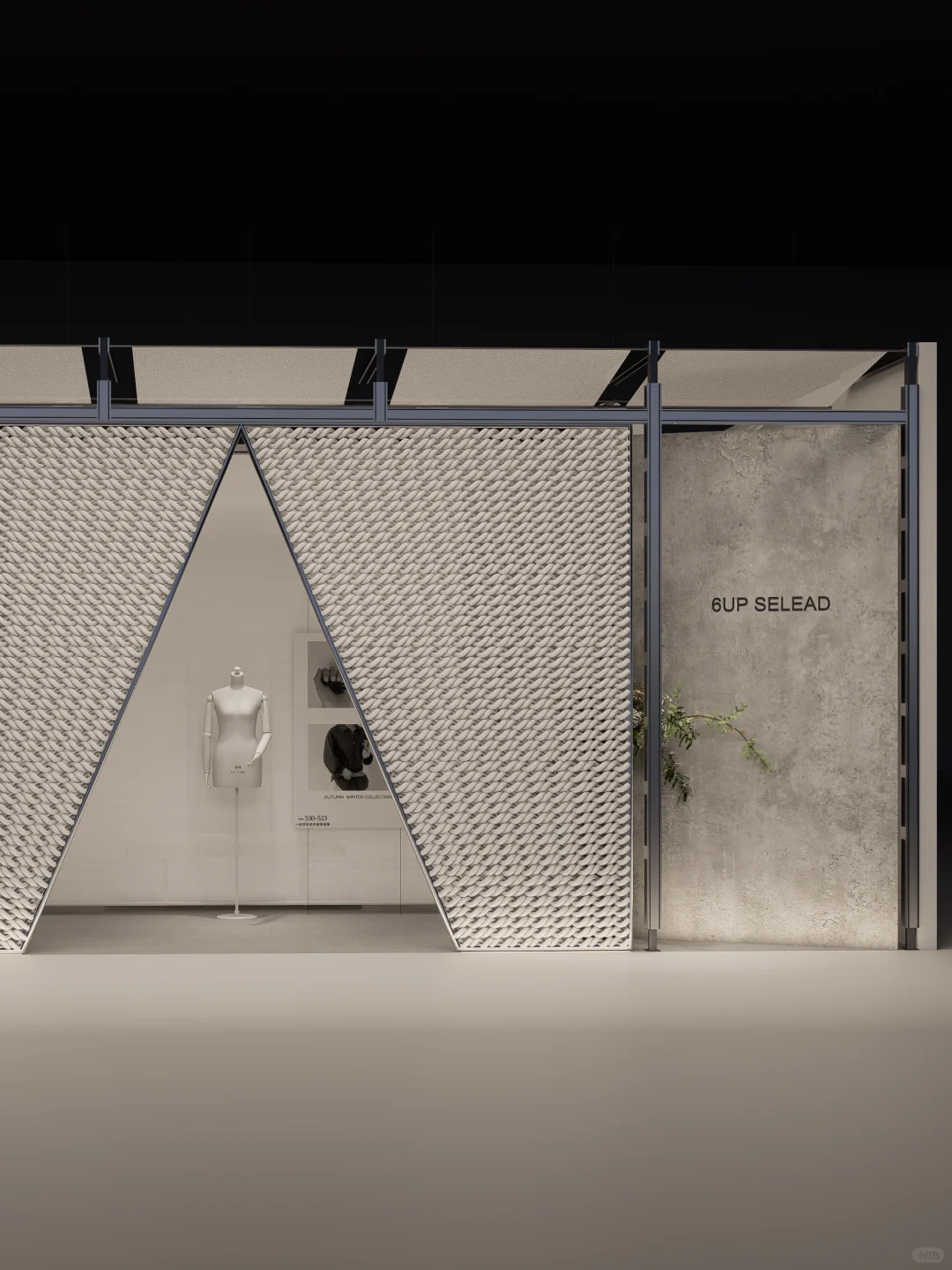 意法会展||展位设计⬇️手工编织门头