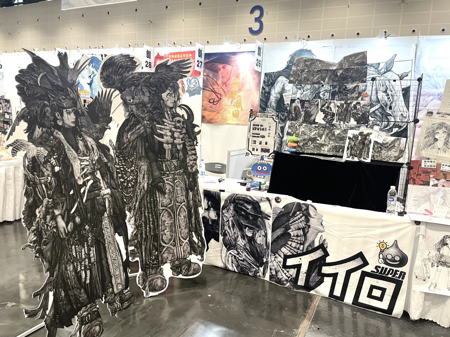 这是俺第一次参展呢！