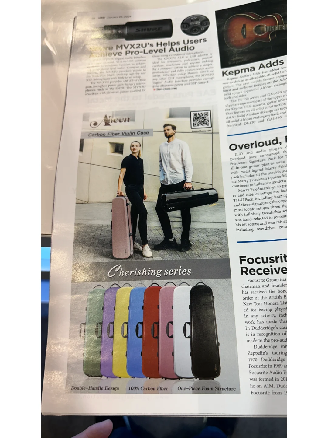 爱韵乐器参加2024美国NAMM SHOW 乐器展览会