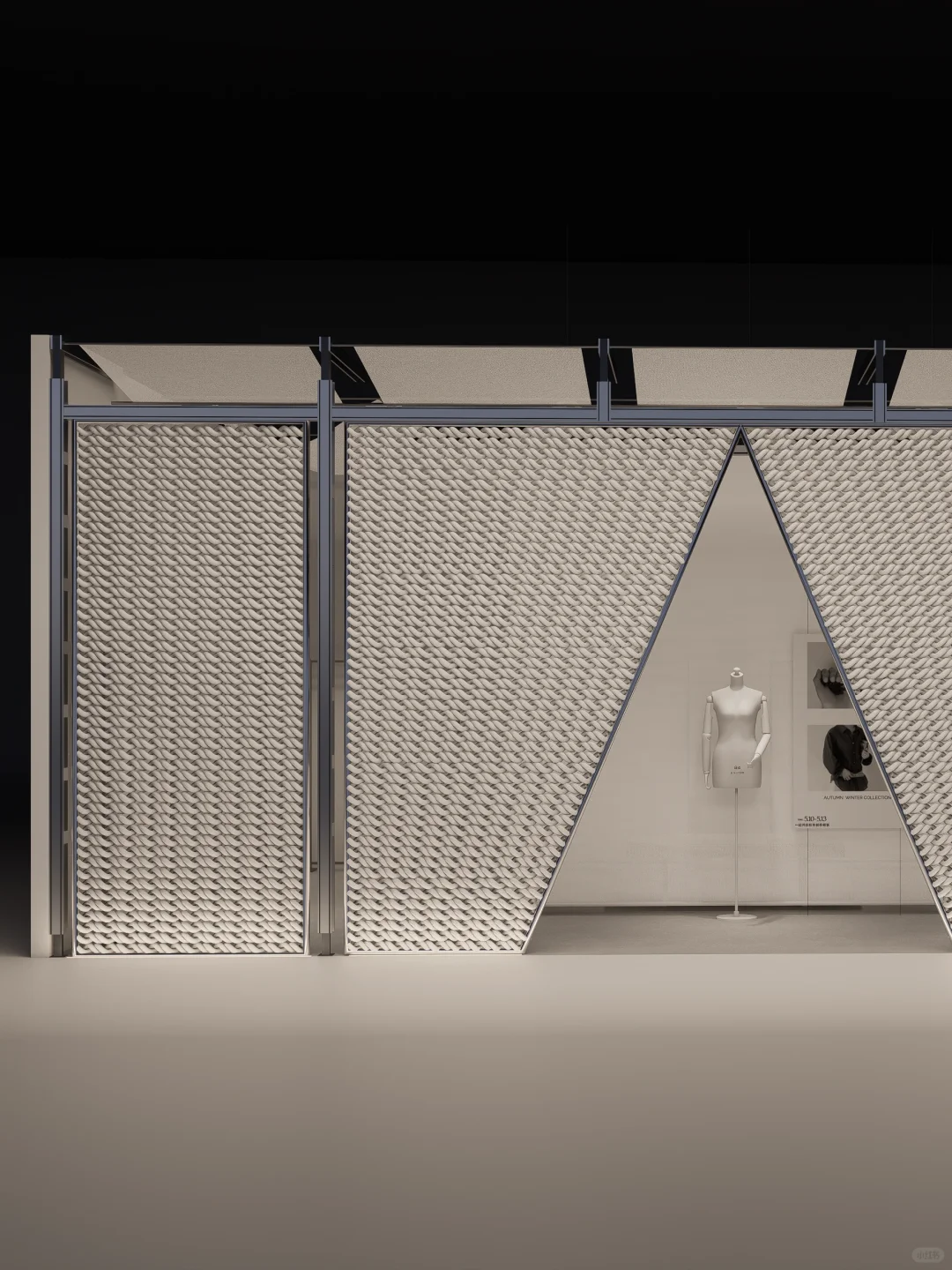 意法会展||展位设计⬇️手工编织门头