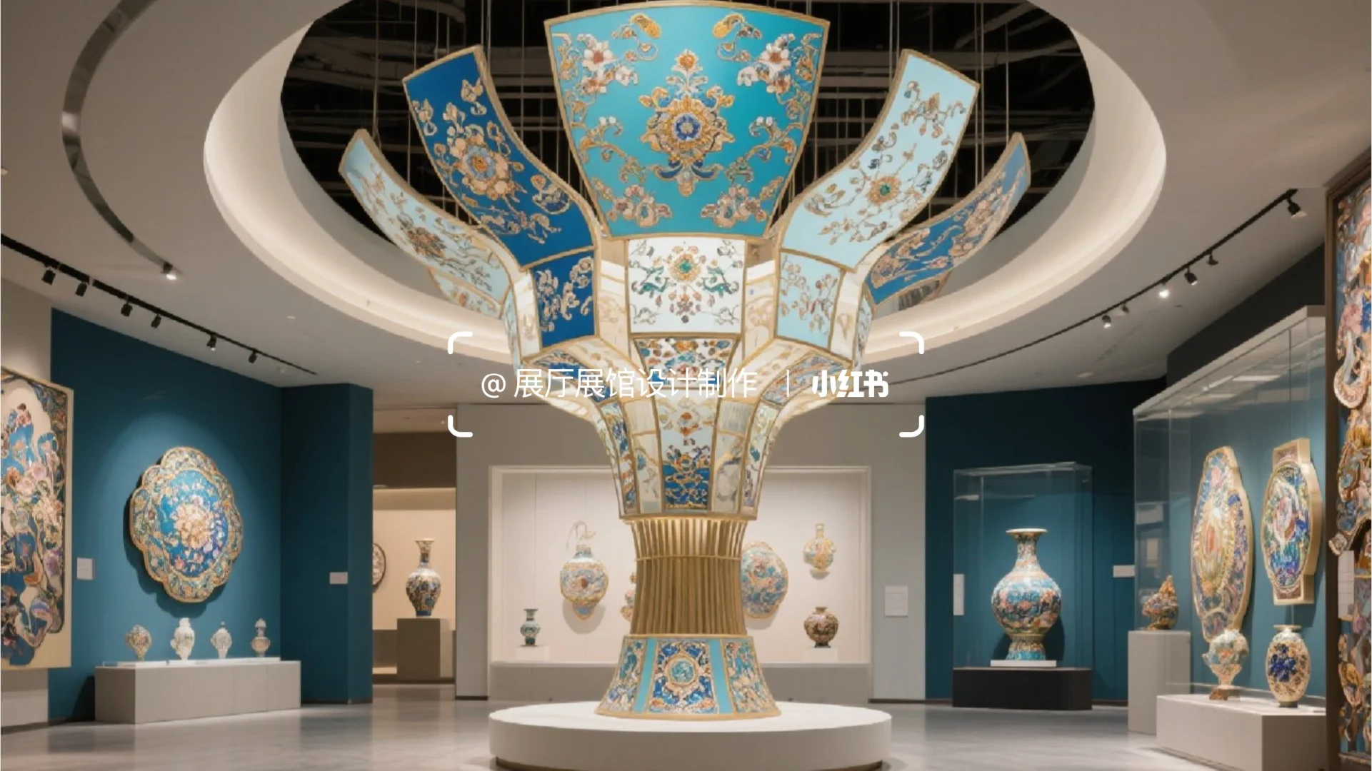 珐琅彩艺术工艺展厅展馆|设计制作