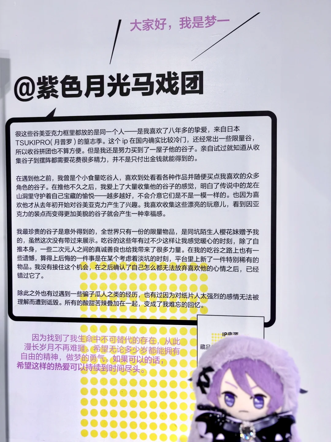 吃谷人的热爱～关于我参与的小红书谷子展✨