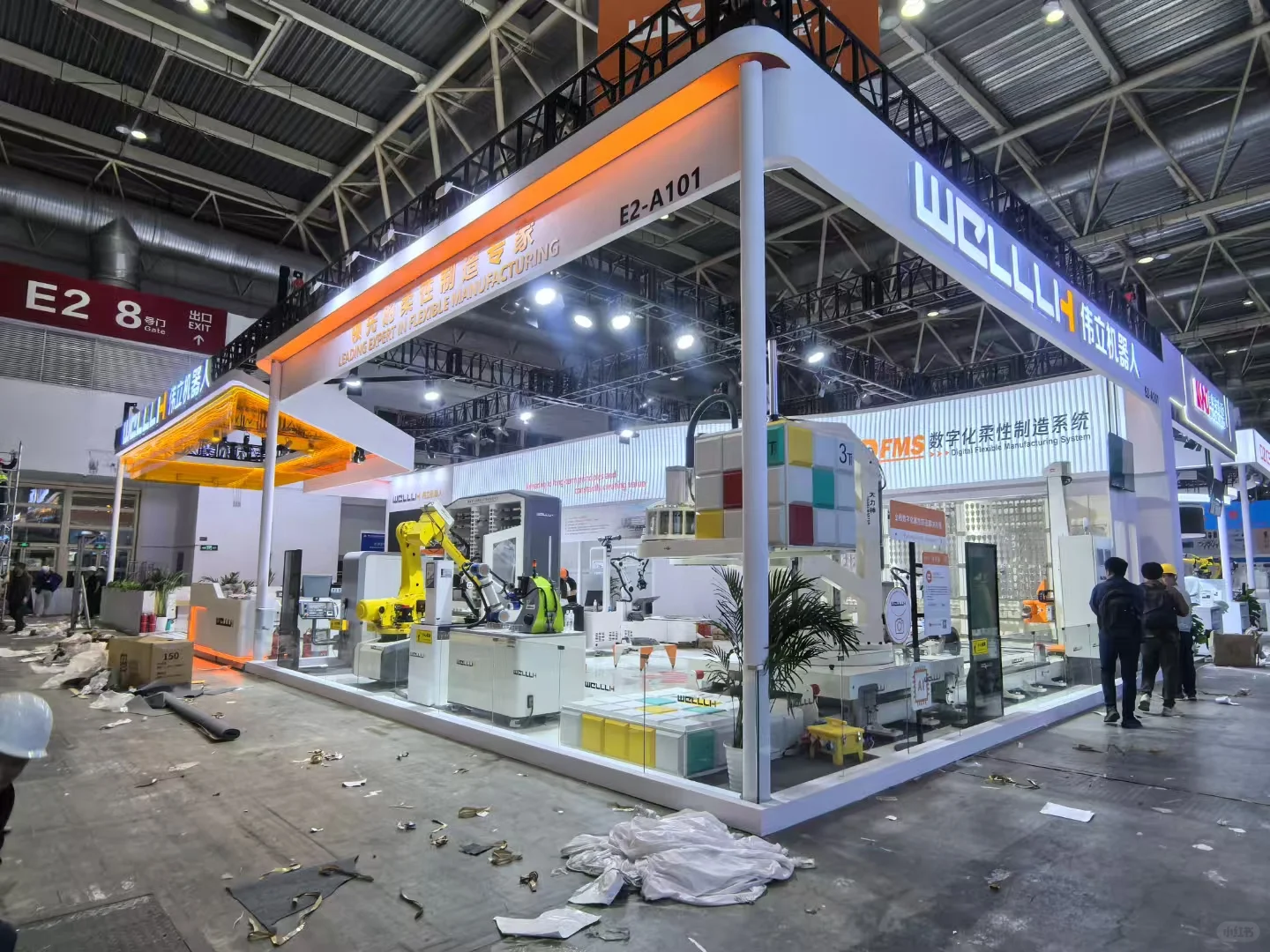 中国国际机床展开幕第二天 展台搭建实录