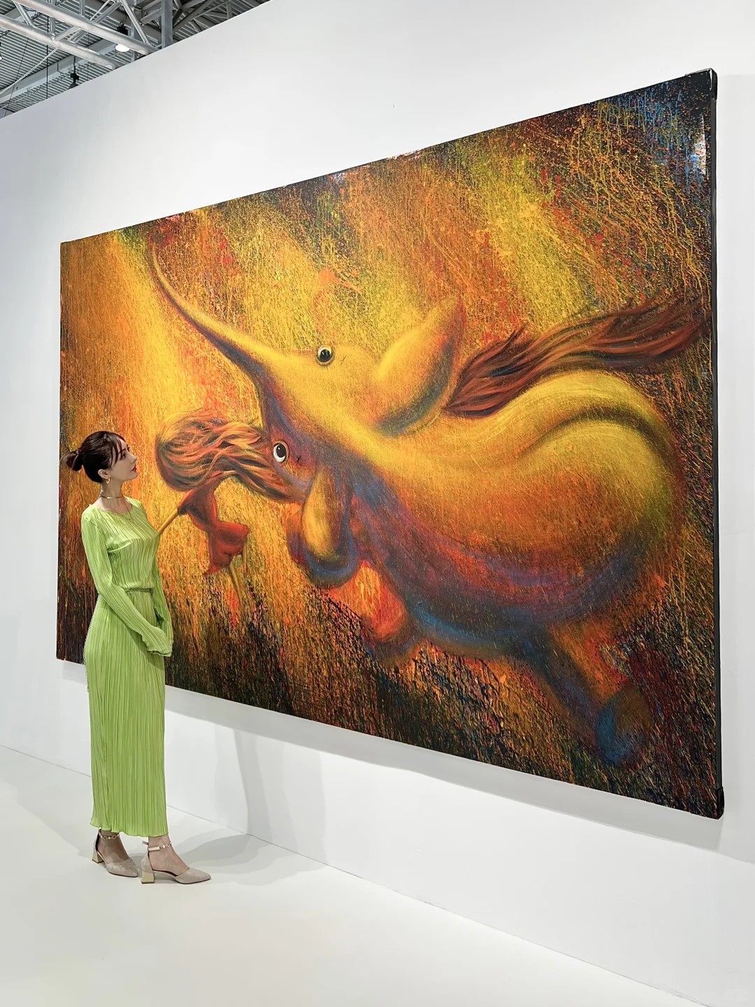 北京看展｜在艺博会偶遇“渤哥”和朱珠啦！