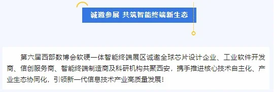 第六届西部数博会·软硬一体智能终端展区