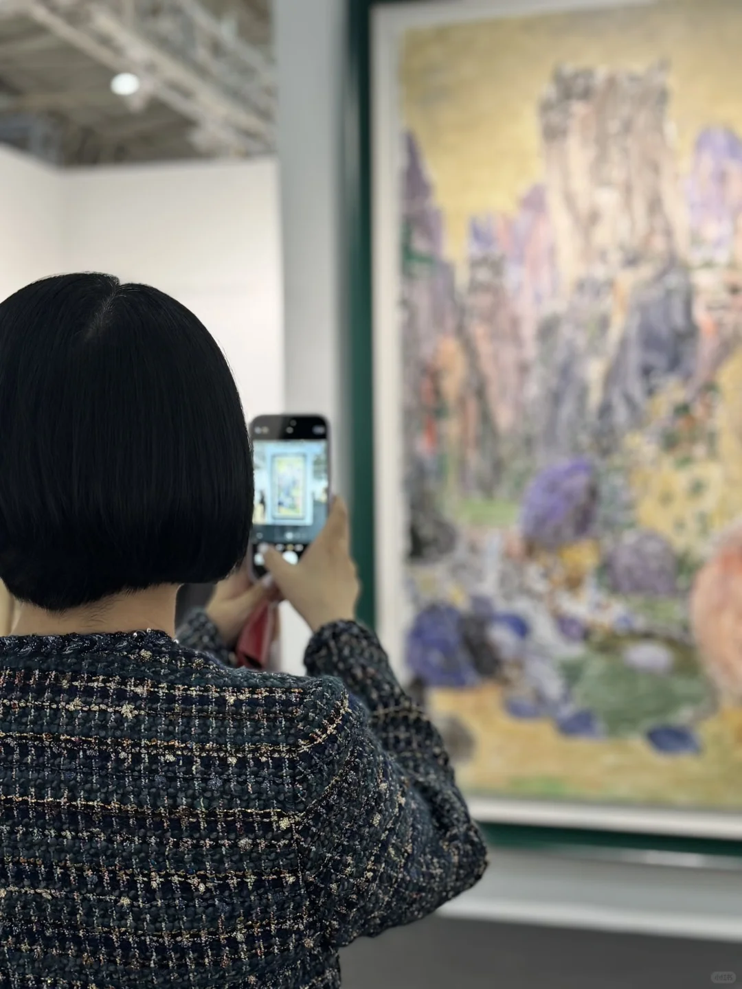 赶艺术大集,遇到申玲老师❤️