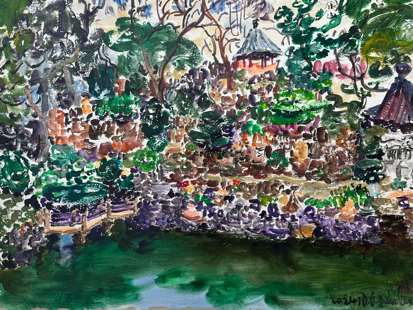 赶艺术大集,遇到申玲老师❤️