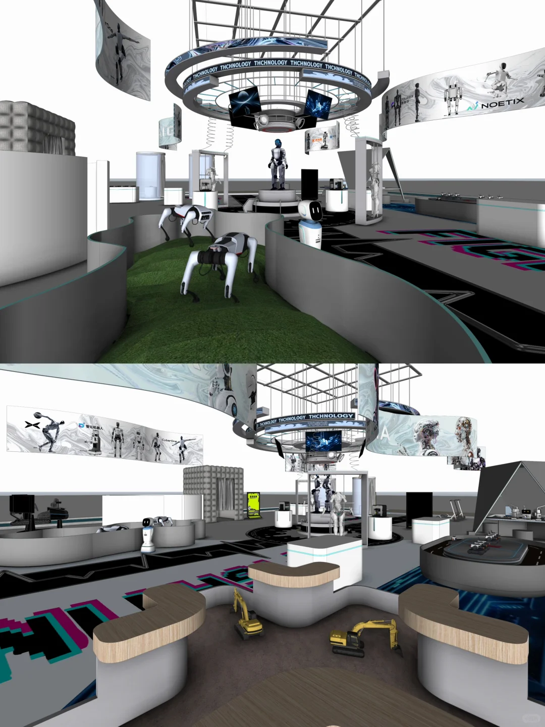 科技展新地标！———[六小龙机器人展厅设计]