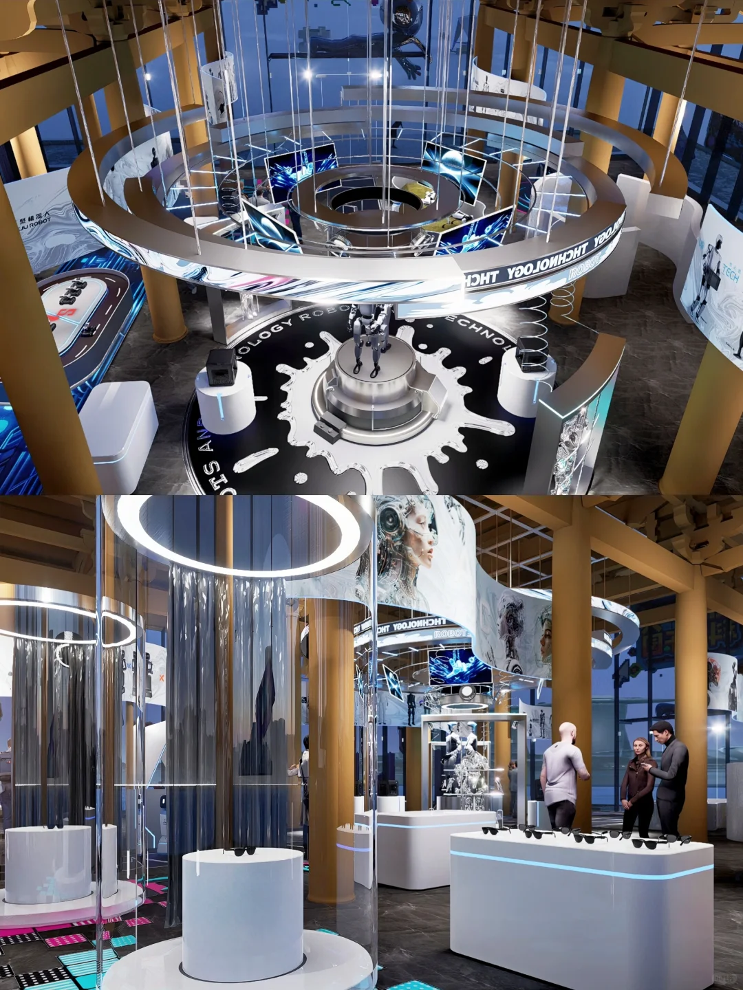科技展新地标！———[六小龙机器人展厅设计]