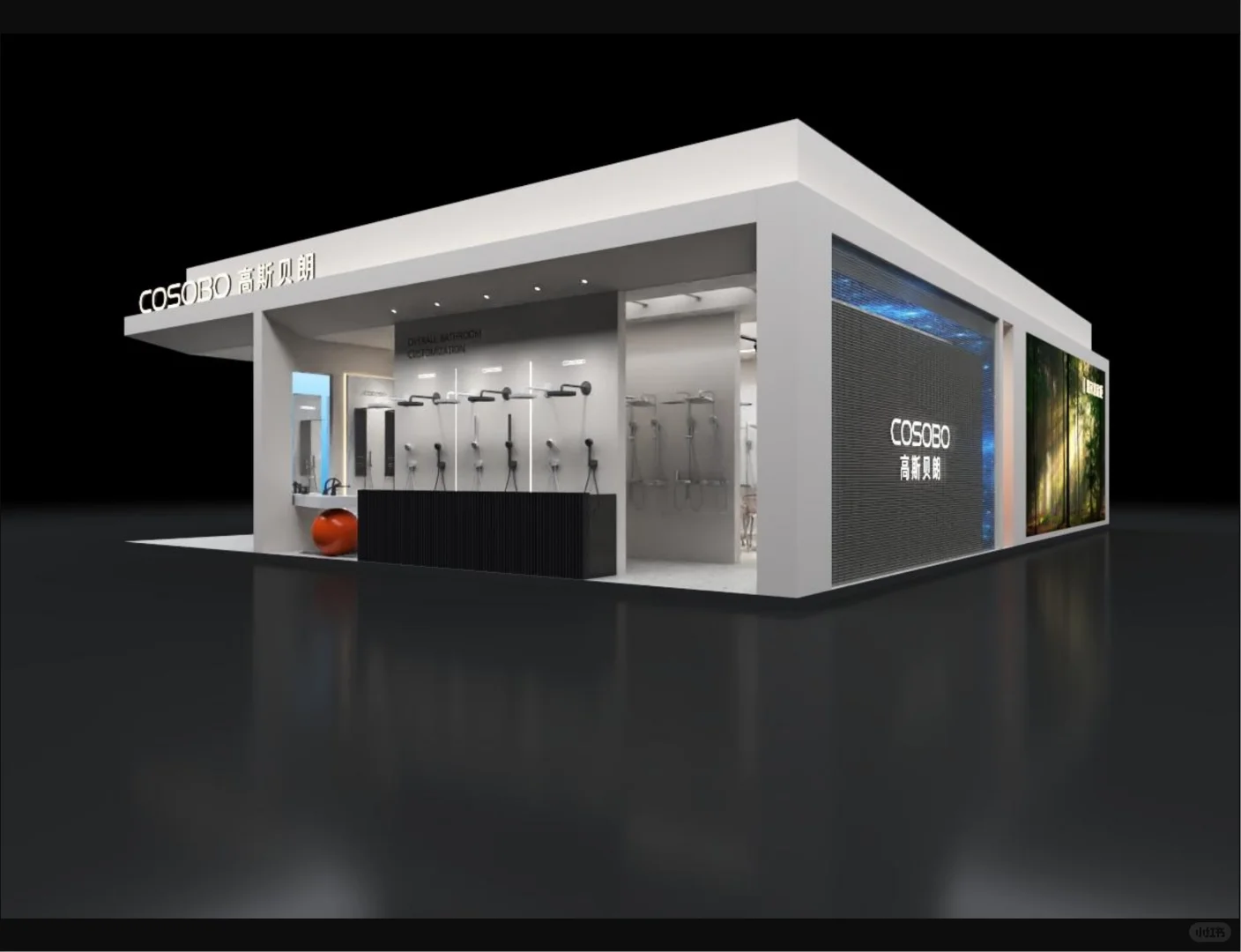 建博会|商务?高端风|?展台设计搭建