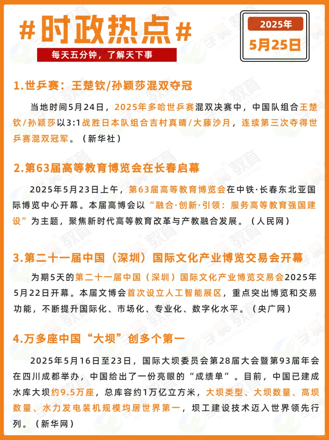 每日时政打卡 | 2025年5月25日