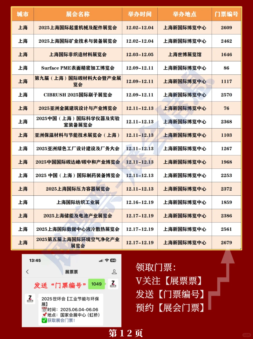 新❗上海2025年展会排期一览表（520更新）