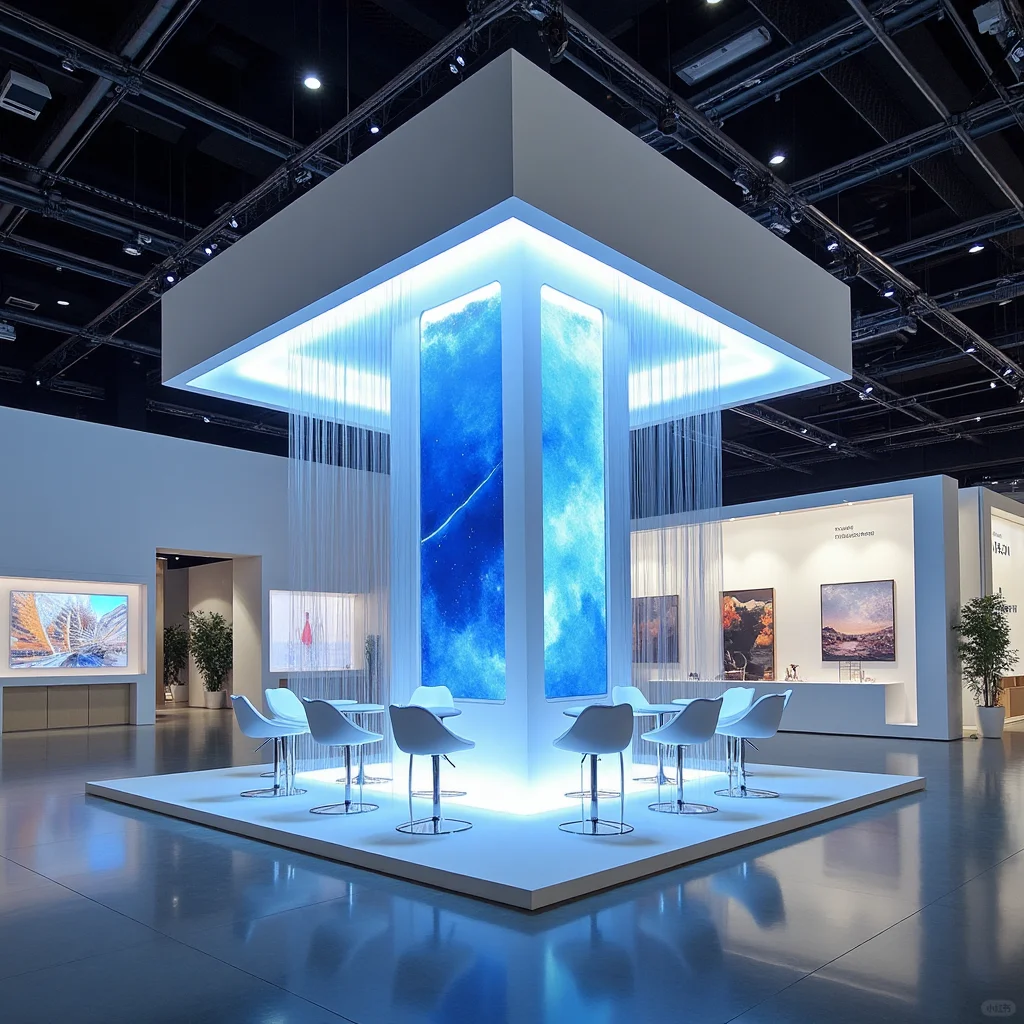 这种纯白色展台很难让人不爱吧？