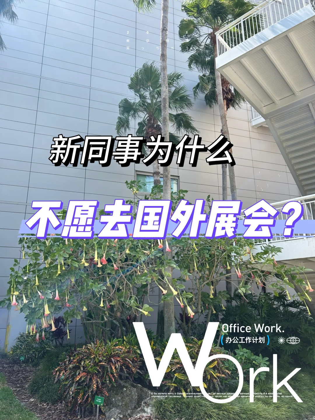 试用期的新同事不想去海外参展，为什么？