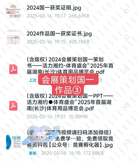 商挑文旅与会展 会展项目策划-国一作品