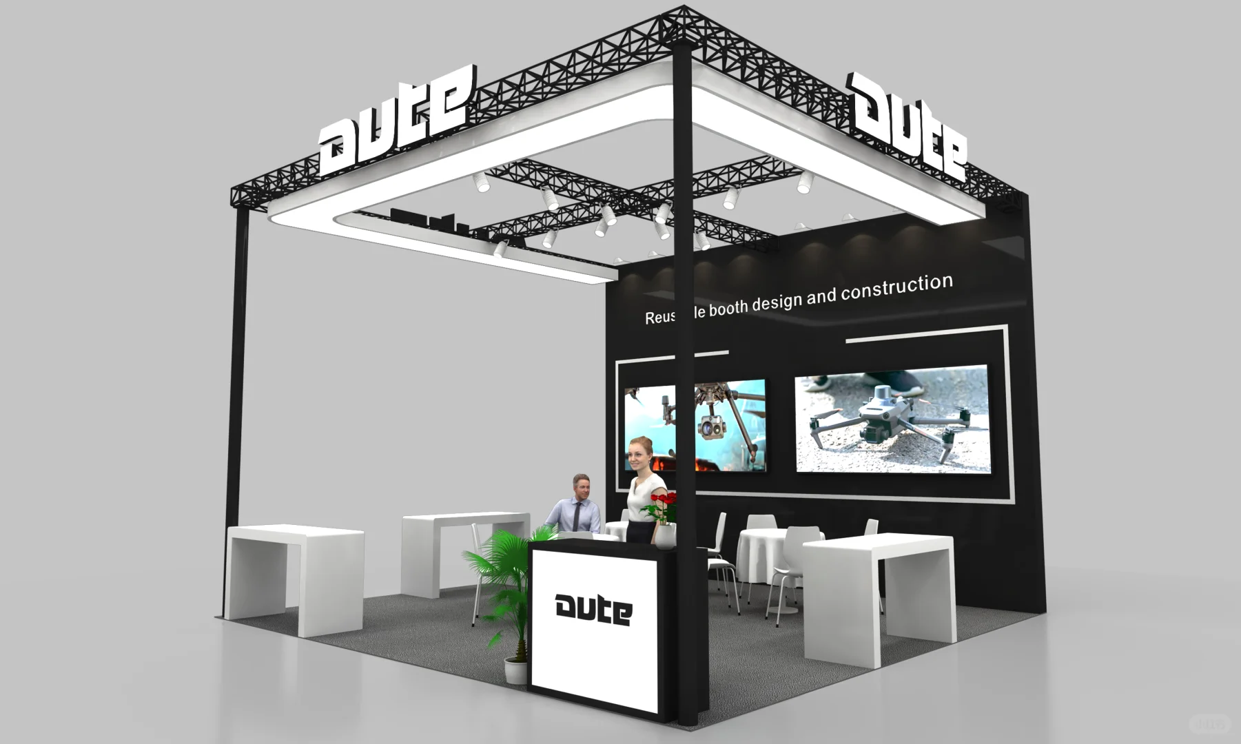 科技/光电展必备！2.2W打造36㎡超炫展位