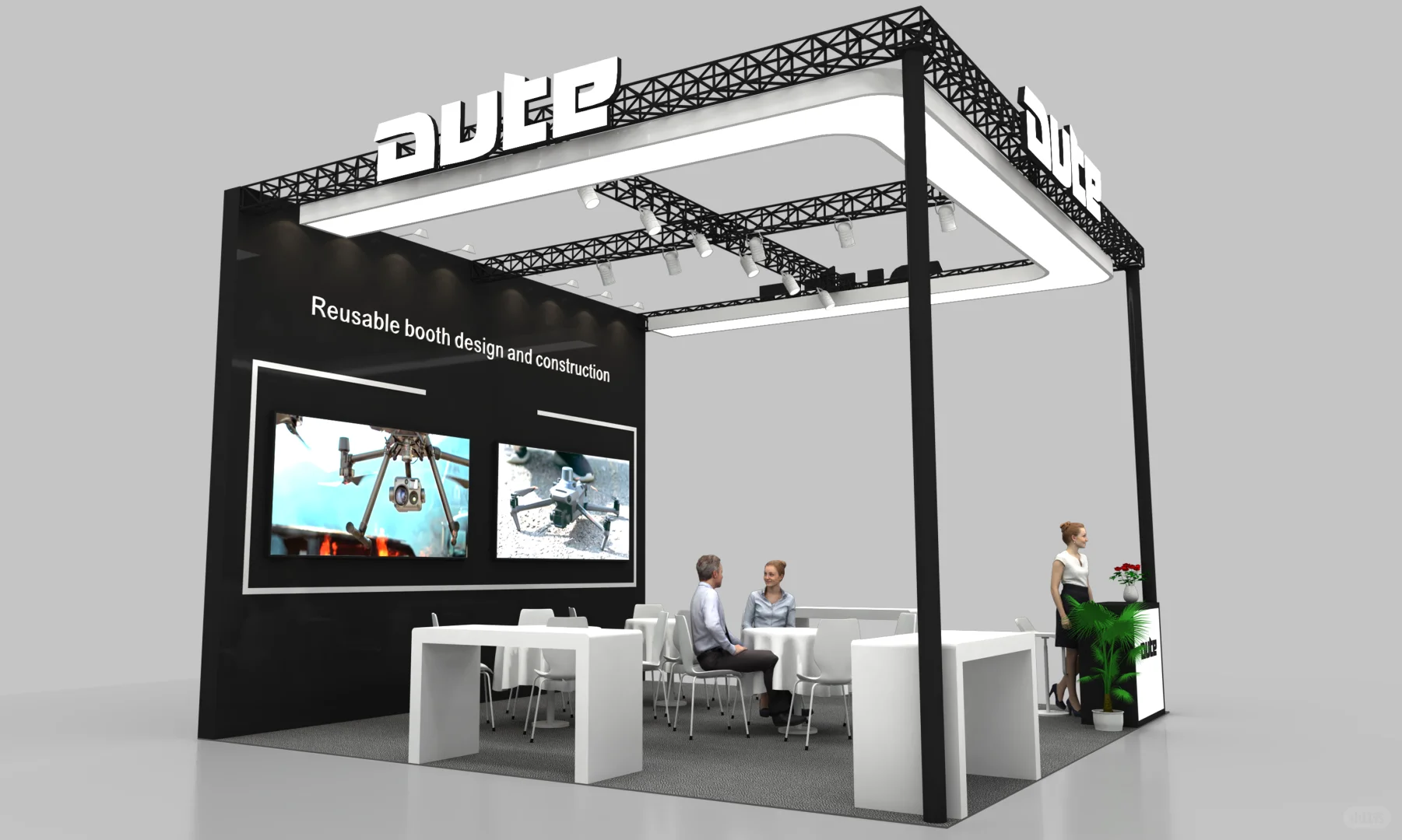 科技/光电展必备！2.2W打造36㎡超炫展位