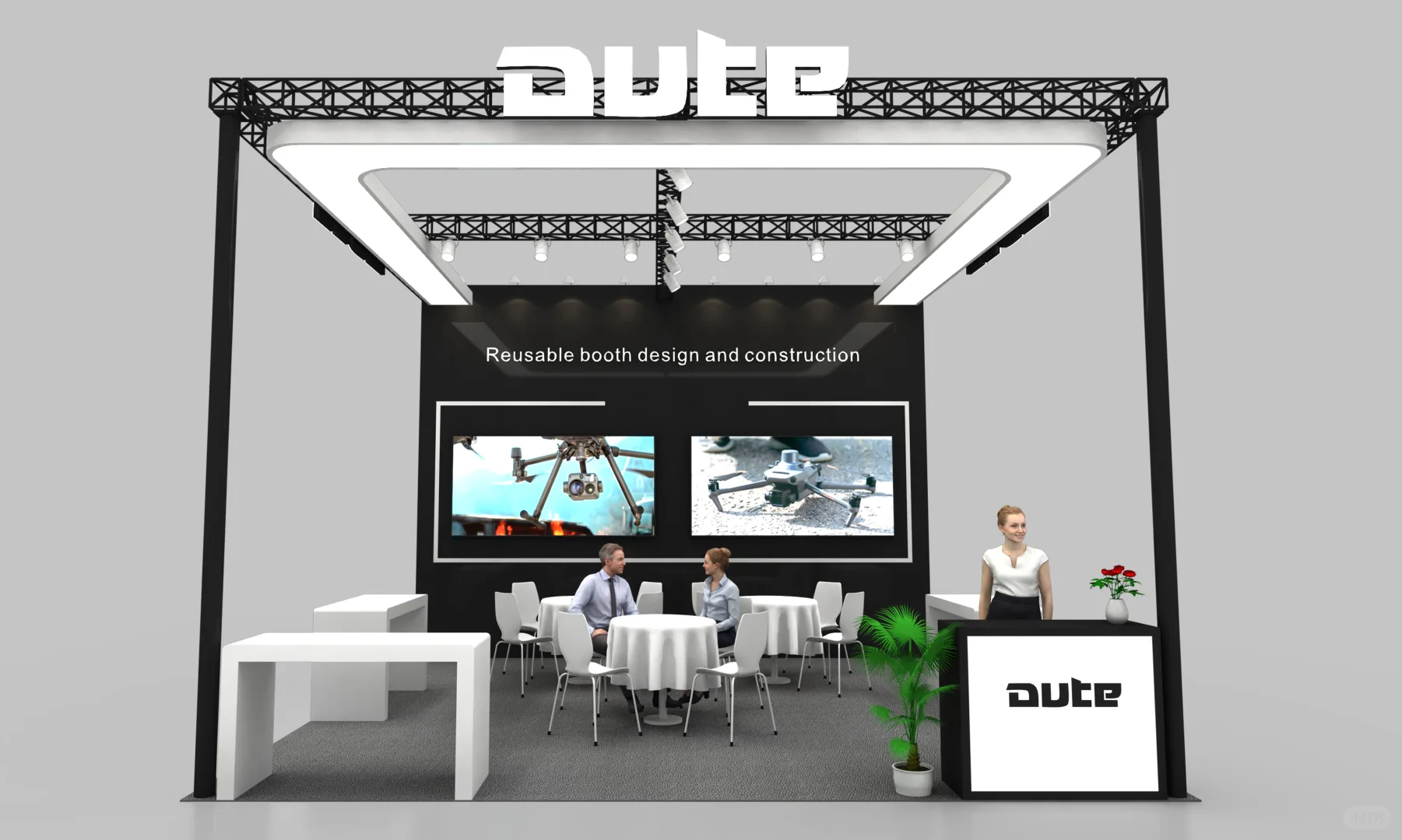 科技/光电展必备！2.2W打造36㎡超炫展位