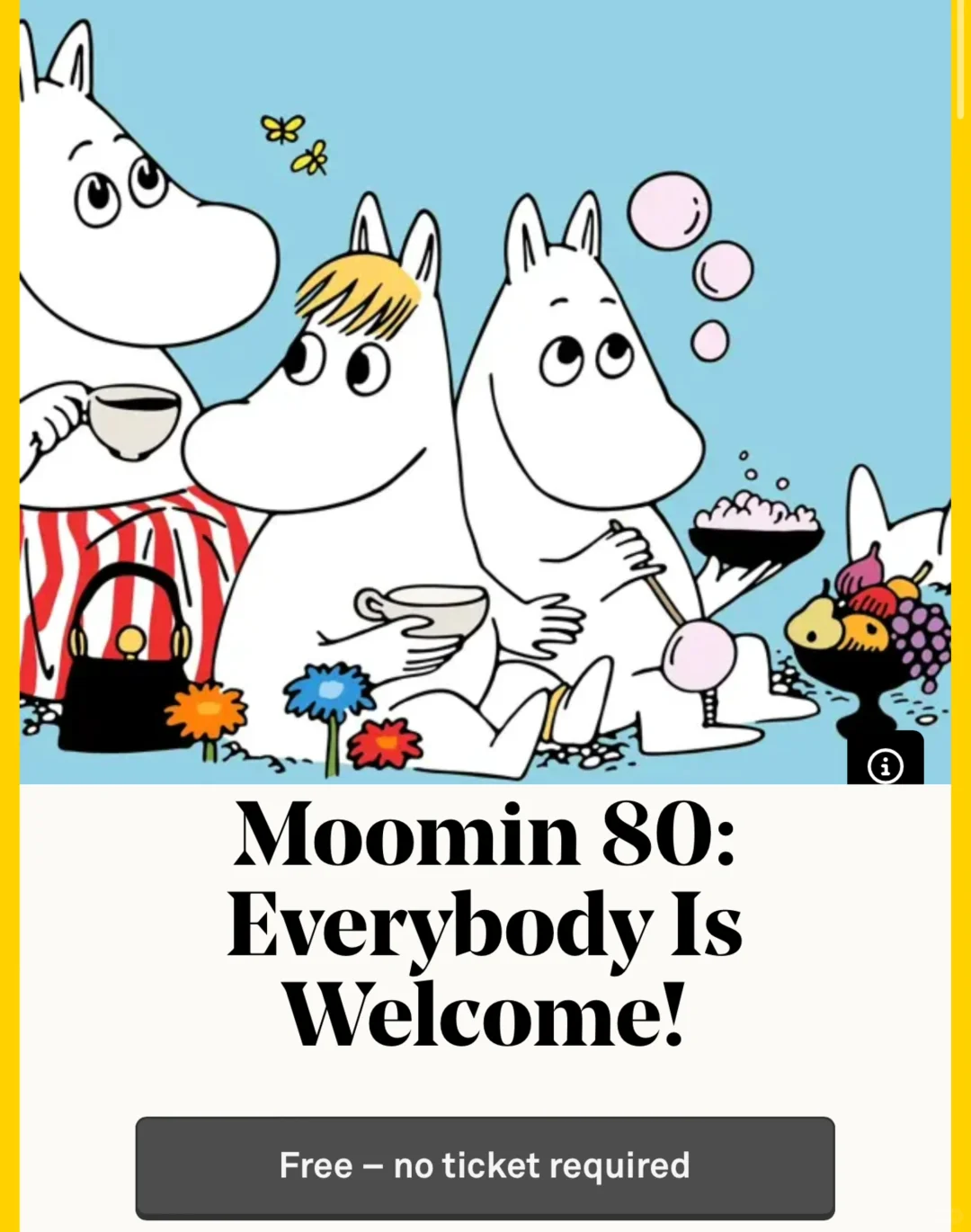 ??Moomin姆明80周年免费展