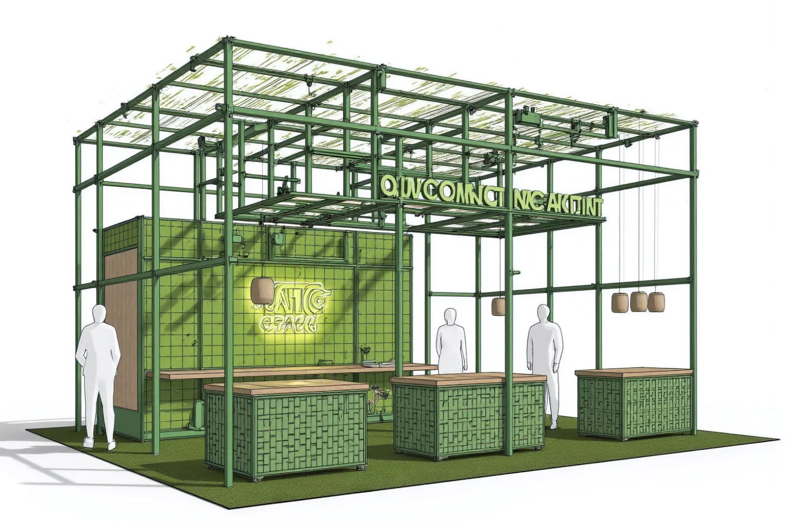 绿意编织一座空间梦境｜一座被编织的快闪店