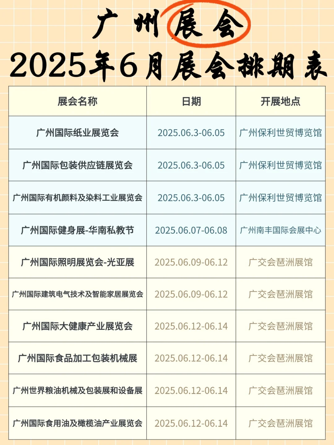?6月广州展会攻略指南！速来抄作业?