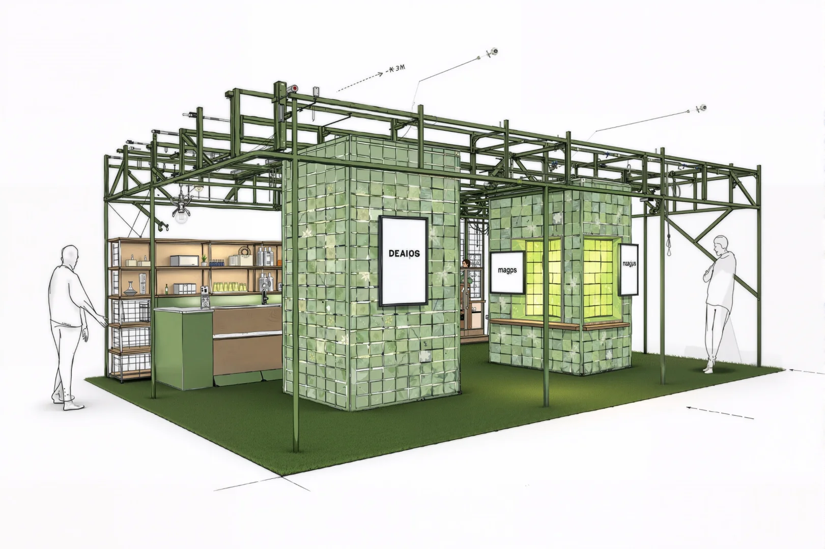 绿意编织一座空间梦境｜一座被编织的快闪店