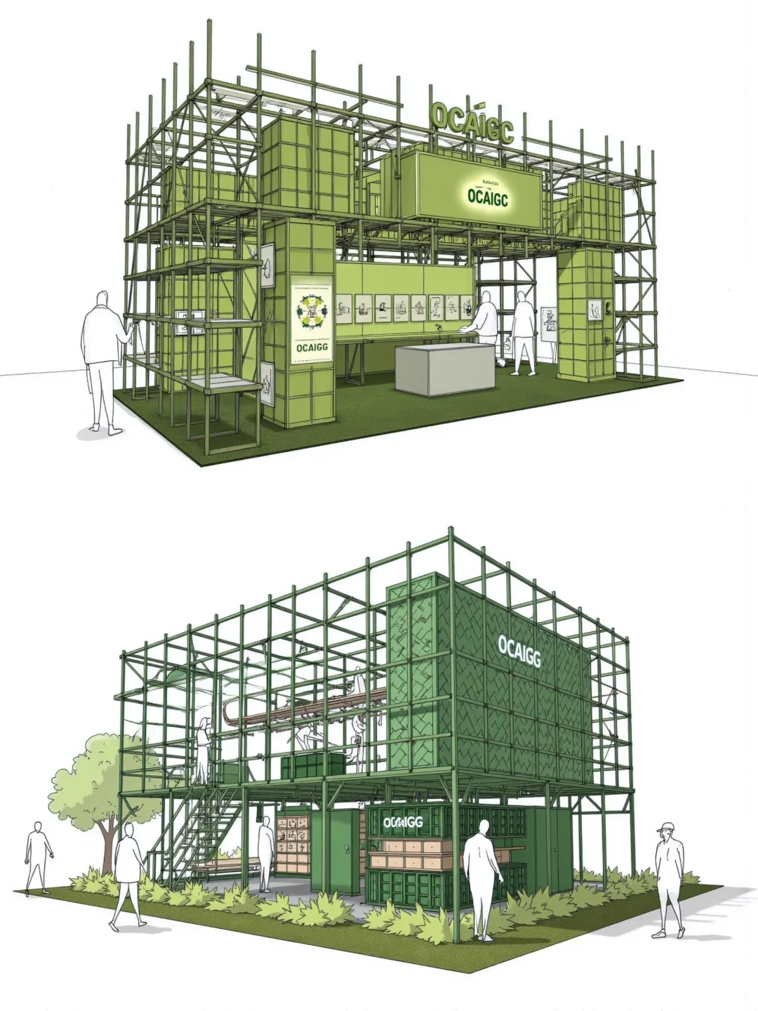 绿意编织一座空间梦境｜一座被编织的快闪店