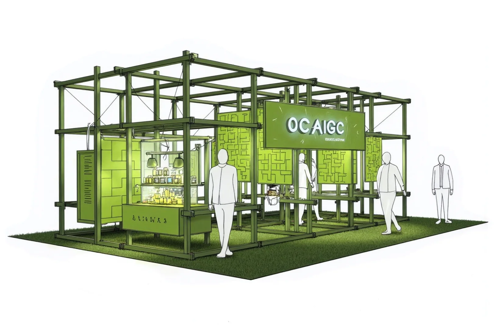 绿意编织一座空间梦境｜一座被编织的快闪店