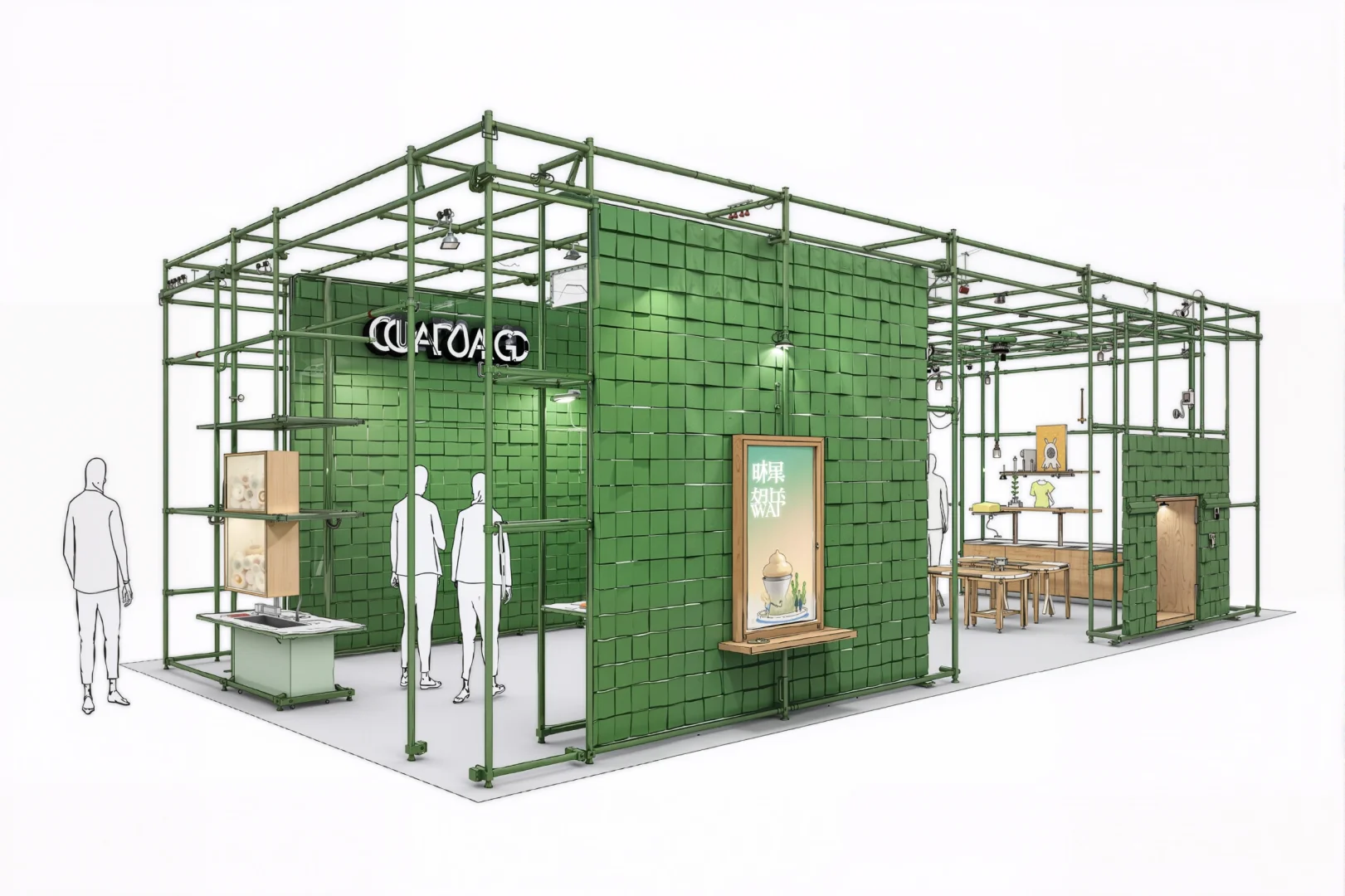 绿意编织一座空间梦境｜一座被编织的快闪店