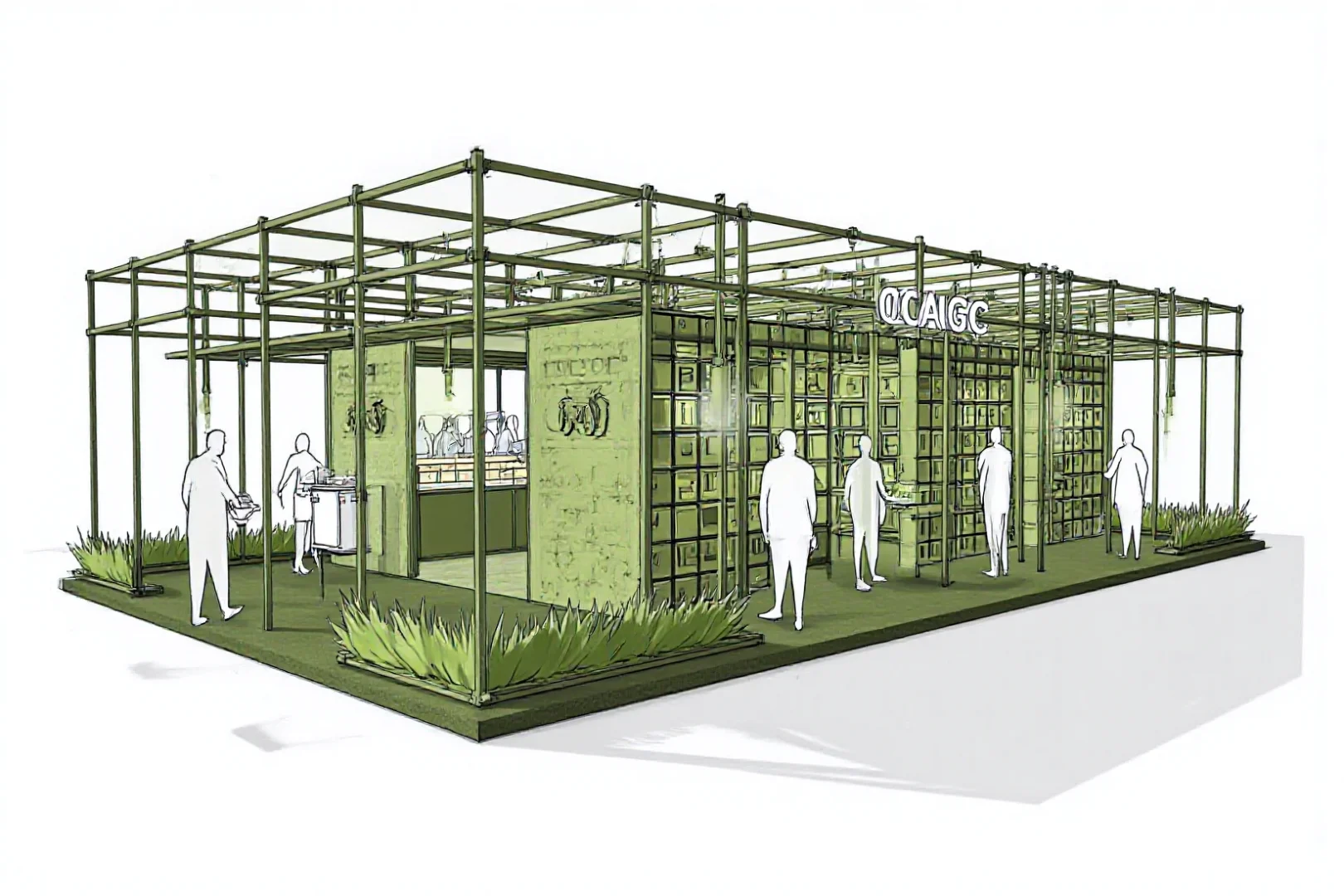 绿意编织一座空间梦境｜一座被编织的快闪店