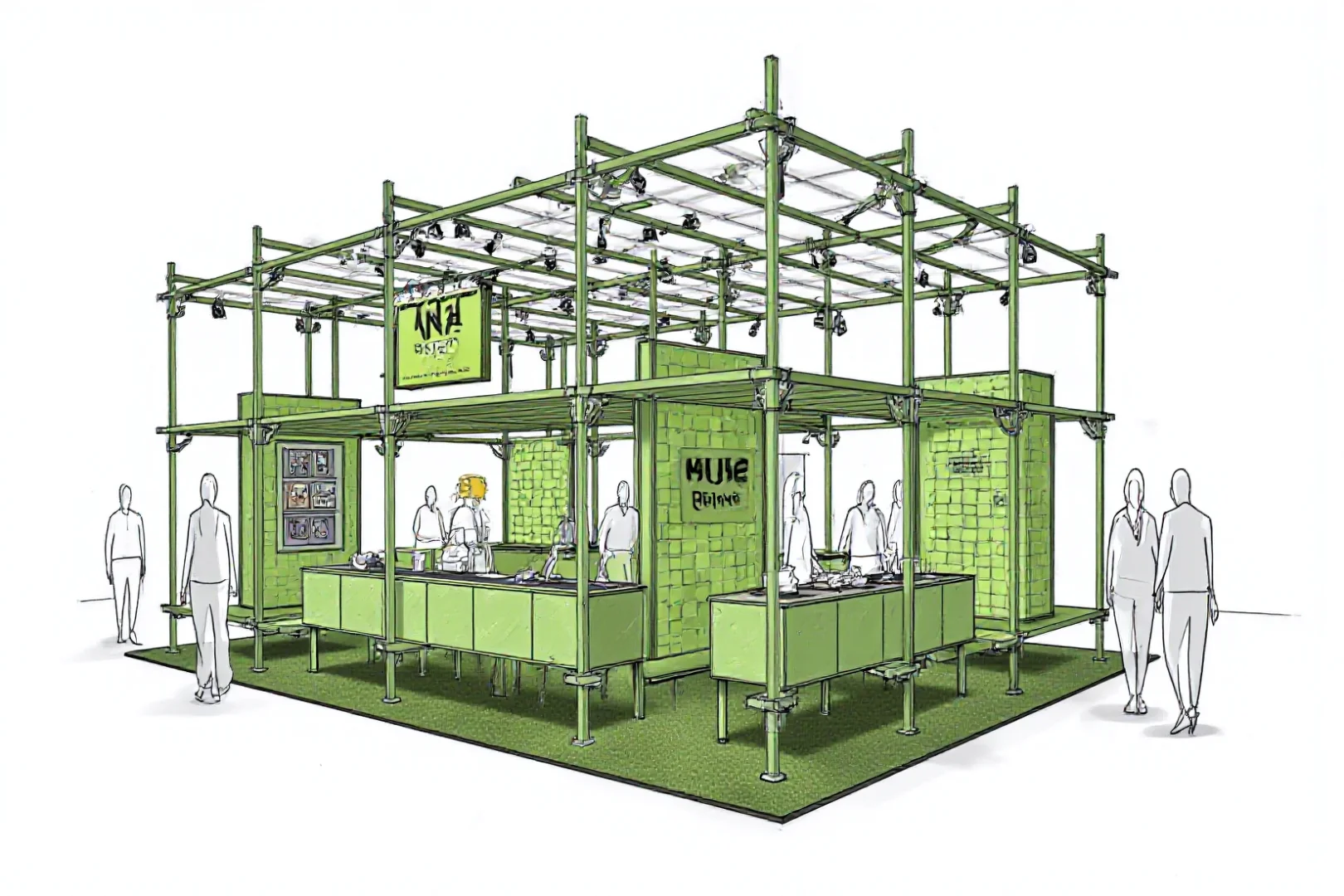 绿意编织一座空间梦境｜一座被编织的快闪店