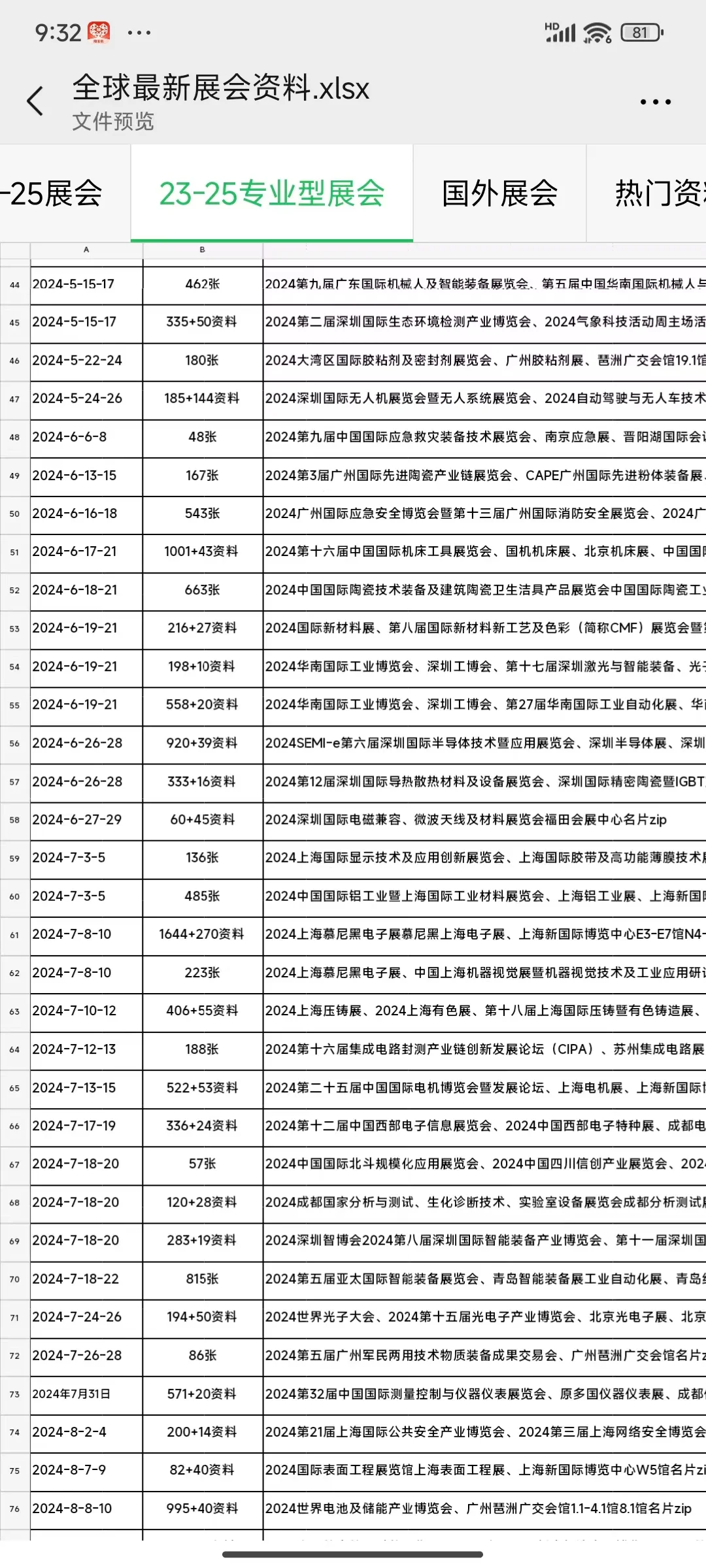 马上要到展会季了，先收藏起来吧