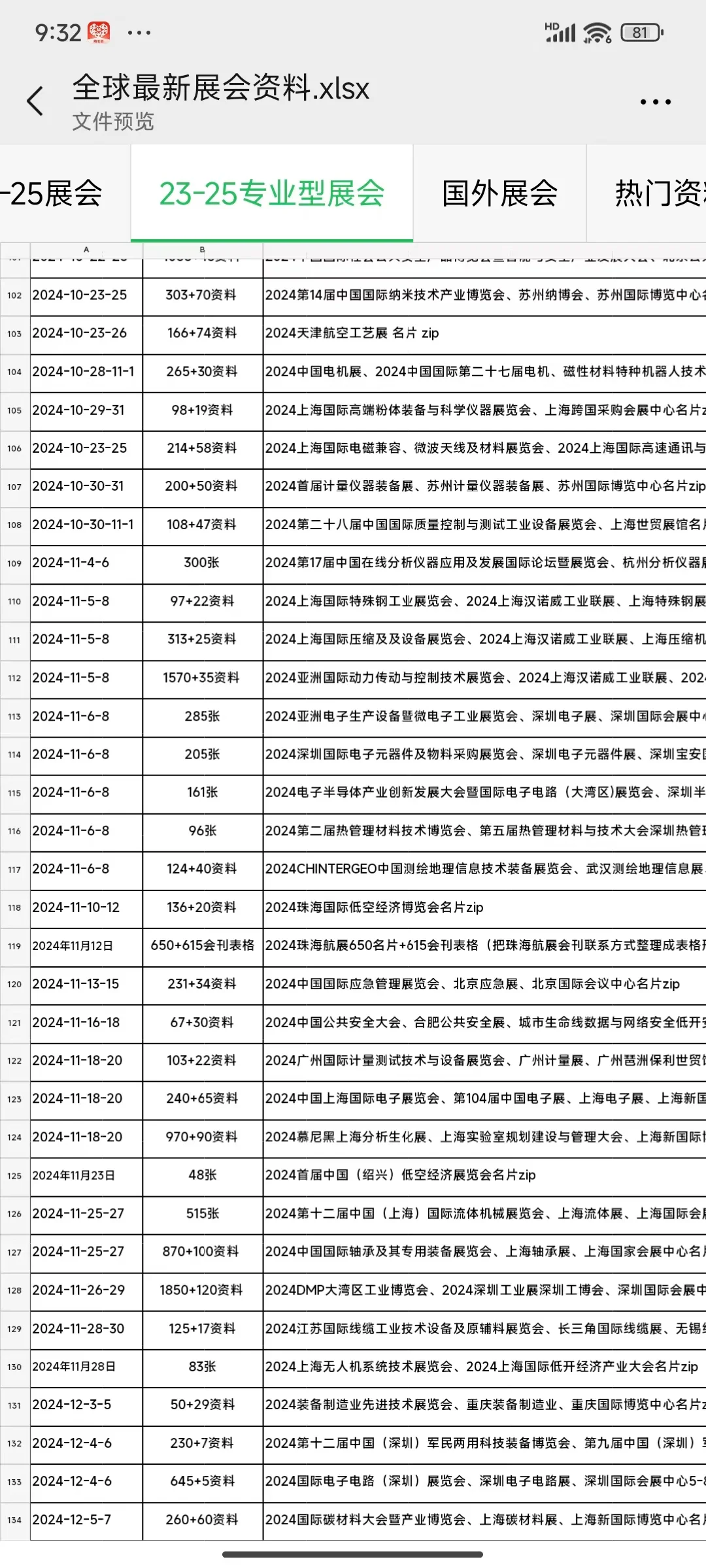 马上要到展会季了，先收藏起来吧