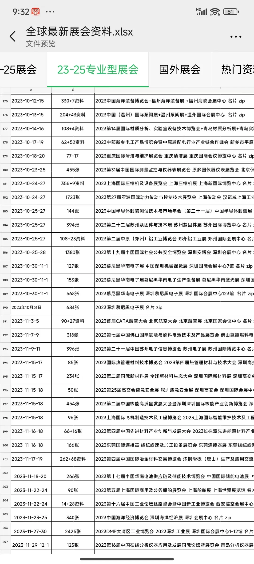 马上要到展会季了，先收藏起来吧