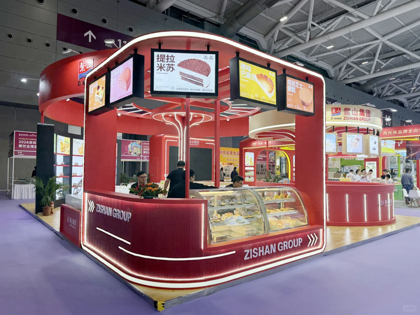 酒店餐饮展会搭建/食品行业/中国红